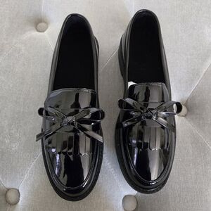 Cute, glossy black shoes